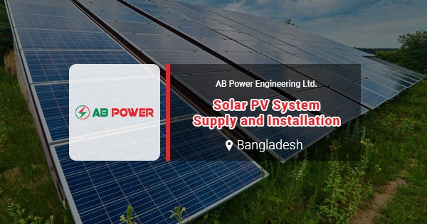 Solar PV System supply and installation in Bangladesh